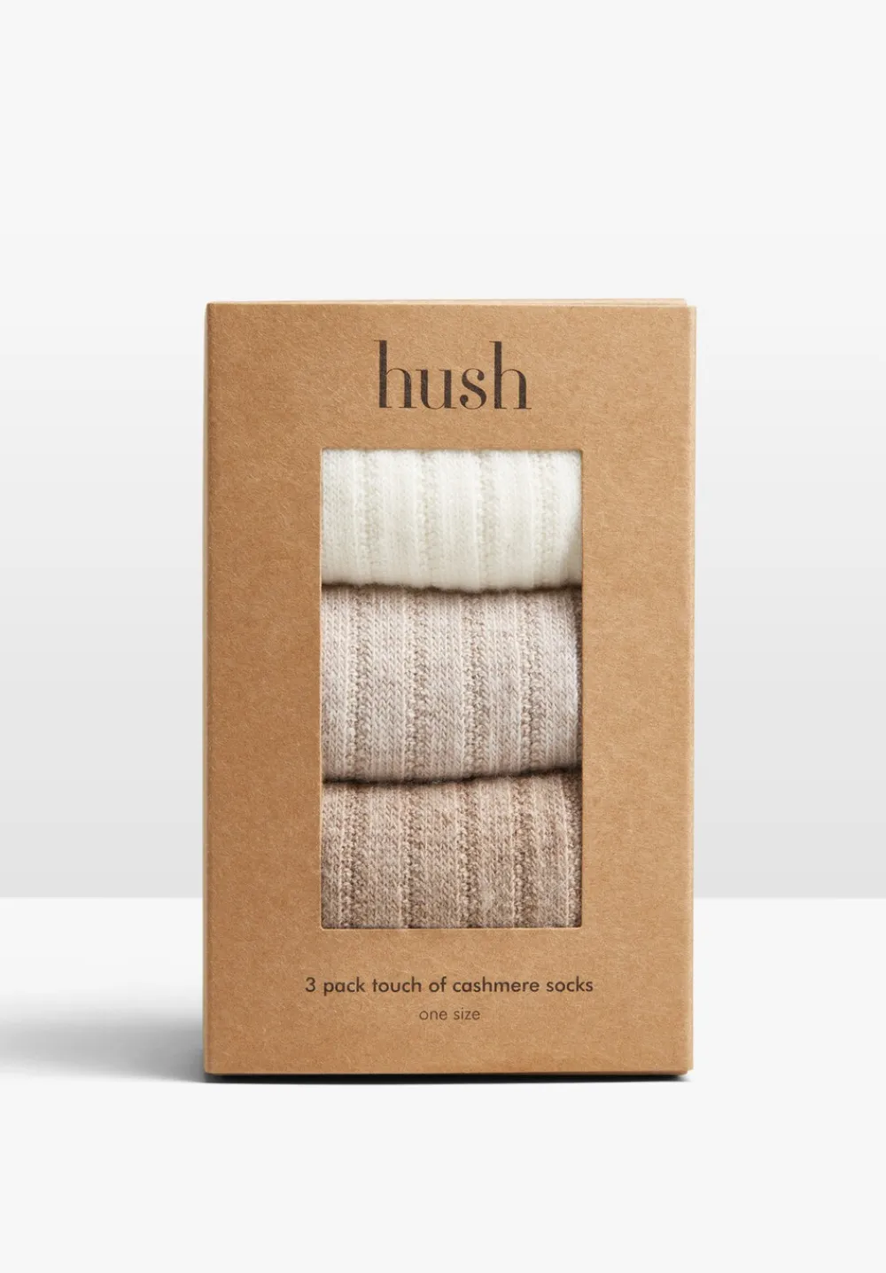 hush Socks & Tights|Murica Wool Blend 3 Pack Socks Set Natural