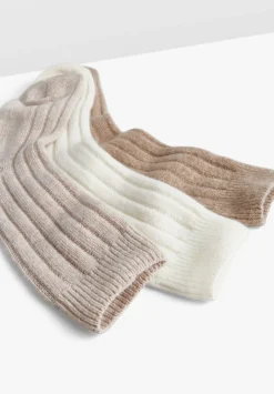 hush Socks & Tights|Murica Wool Blend 3 Pack Socks Set Natural