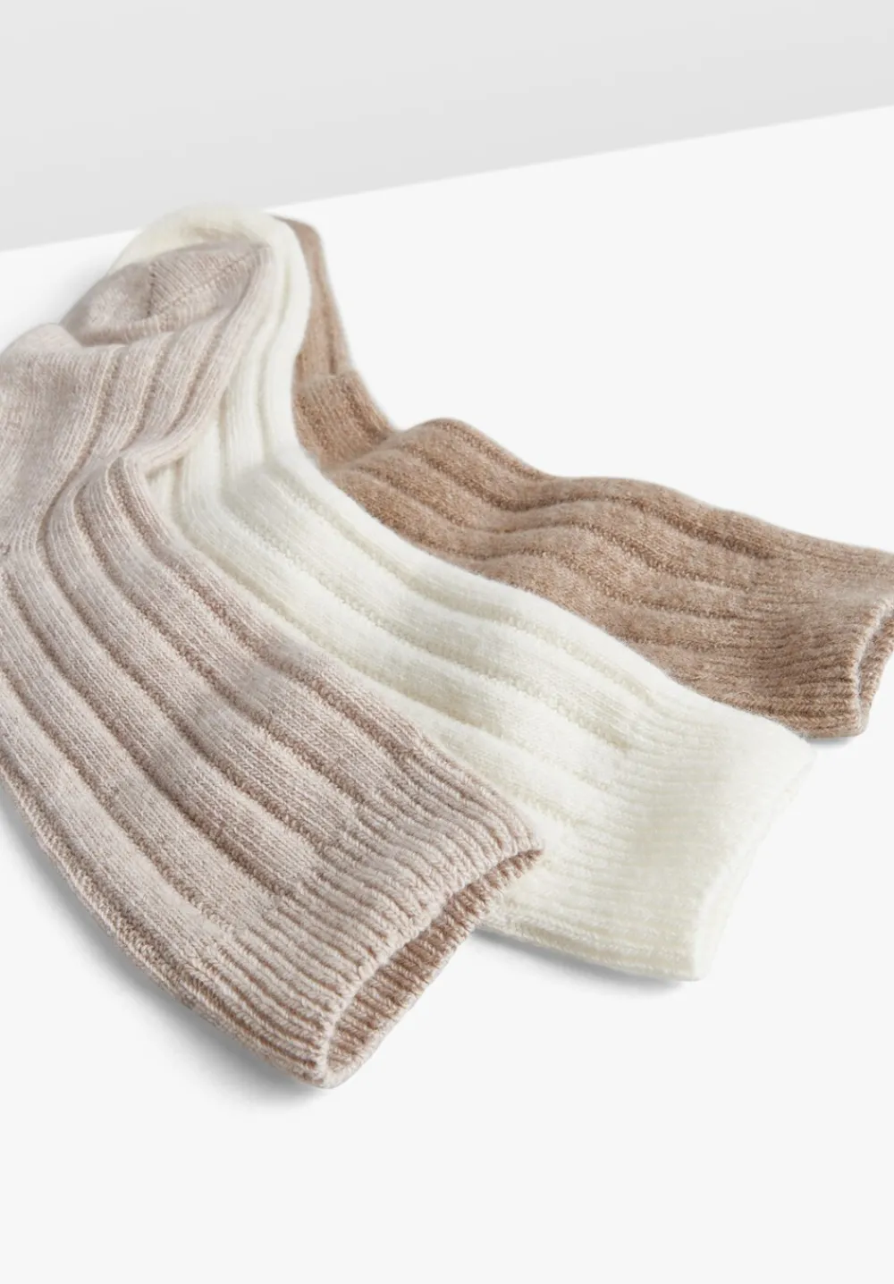 hush Socks & Tights|Murica Wool Blend 3 Pack Socks Set Natural