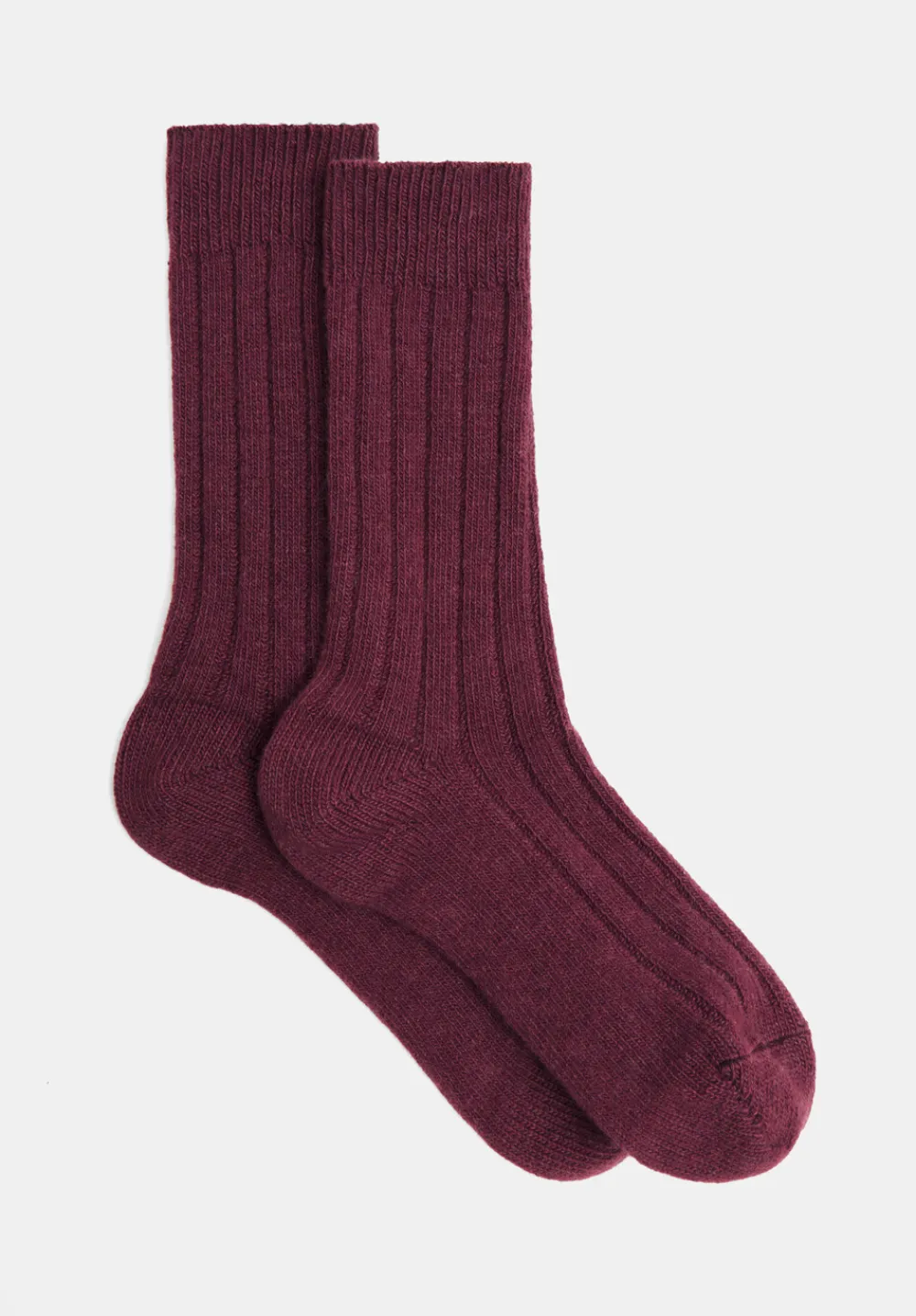 hush Socks & Tights|Murica Wool Blend Socks Wine Red