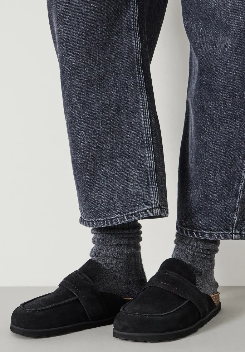 hush Socks & Tights|Murica Wool Blend Socks Charcoal Grey