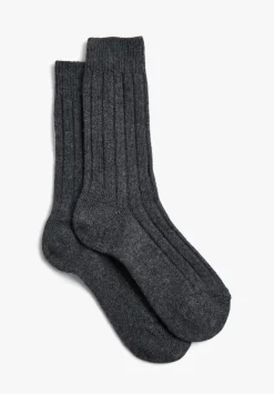 hush Socks & Tights|Murica Wool Blend Socks Charcoal Grey