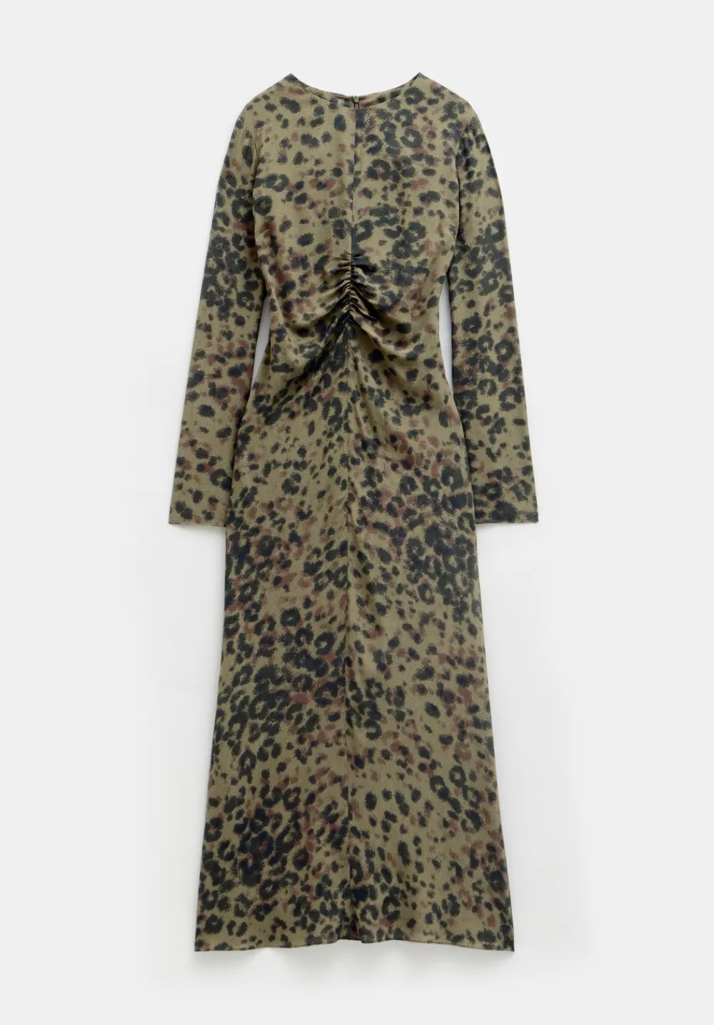 hush Dresses|Myrah Midi Dress Khaki Animal