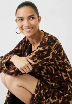hush Dresses|Nataliyah Midi Dress Leopard Watercolour