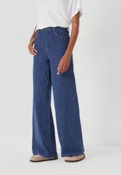 hush Jeans|Nessa Wide Leg Jeans Blue Stripe