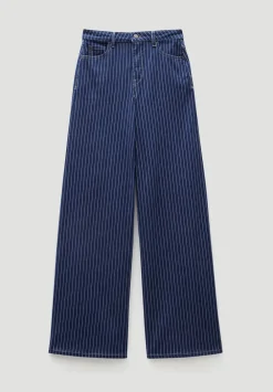 hush Jeans|Nessa Wide Leg Jeans Blue Stripe