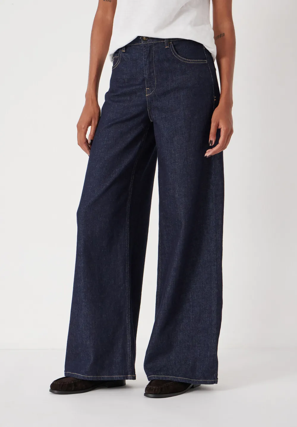 hush Jeans|Nessa Wide Leg Jeans Rinse wash