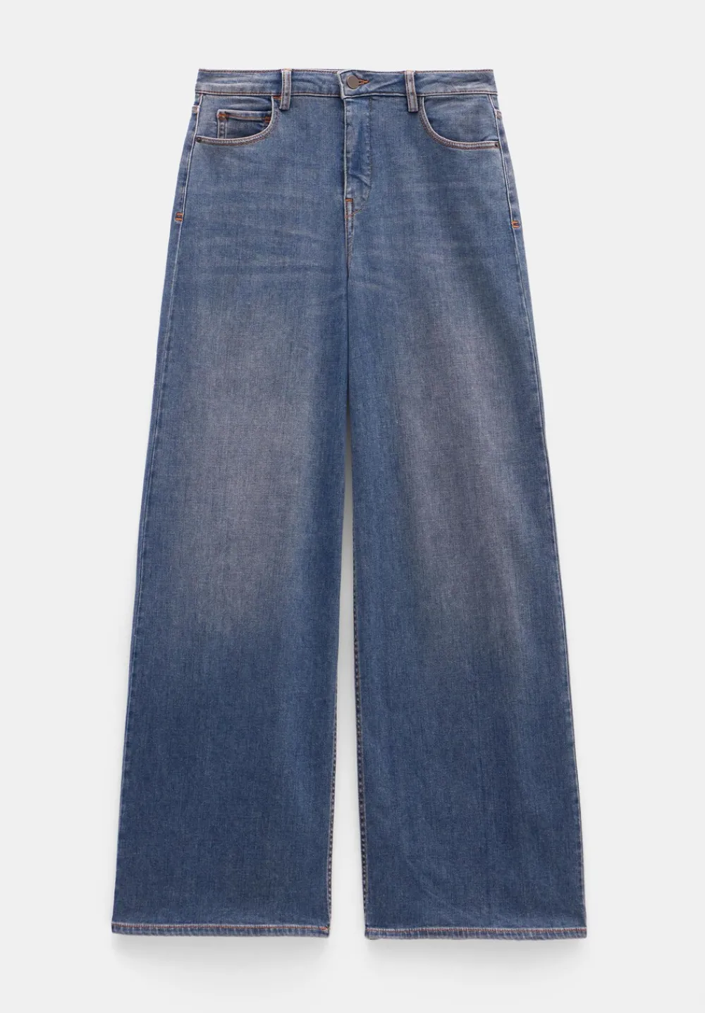 hush Jeans|Nessa Wide Leg Jeans Light Blue Grey Wash
