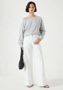 hush Jeans|Nessa Wide Leg Jeans White