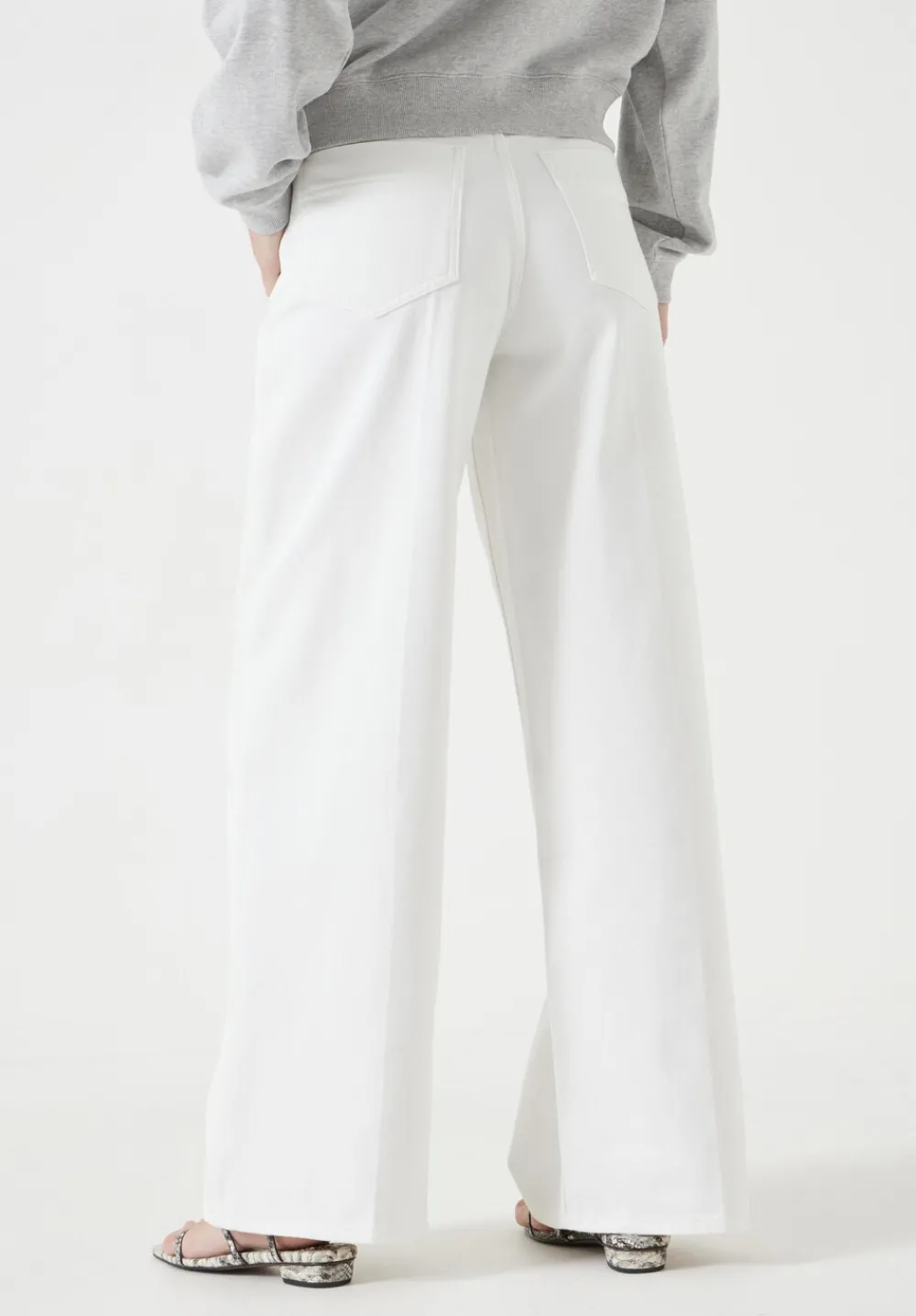 hush Jeans|Nessa Wide Leg Jeans White