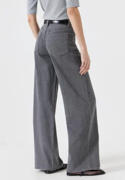 hush Jeans|Nessa Wide Leg Jeans washed grey denim