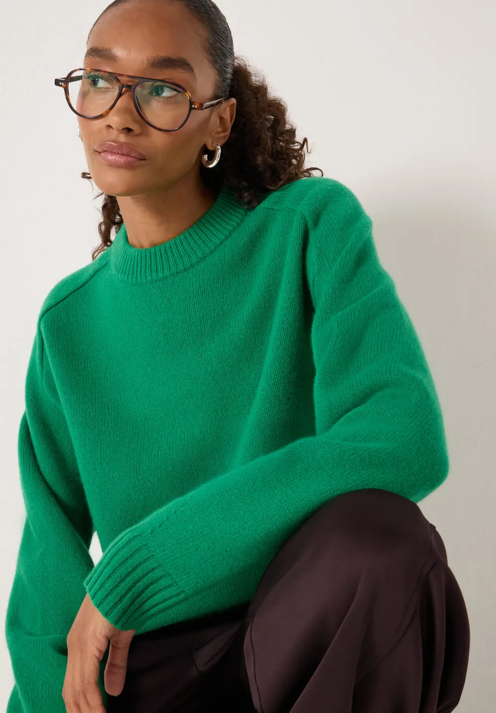 hush Jumpers & Cardigans|Nina Merino Wool Jumper Bright Green