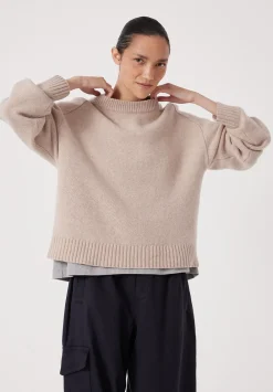 hush Jumpers & Cardigans|Nina Merino Wool Jumper Oatmeal