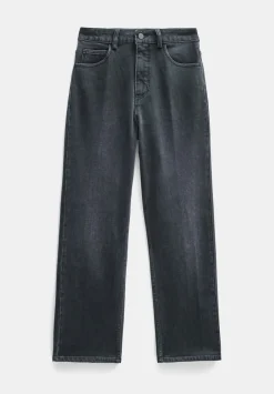 hush Jeans|Nina Straight Crop Jeans Washed Black