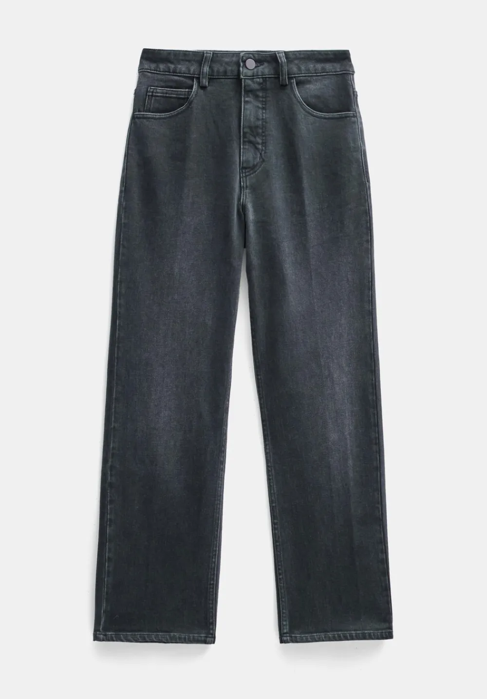 hush Jeans|Nina Straight Crop Jeans Washed Black