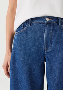 hush Jeans|Nova Pintuck Wide Leg Jeans Mid Authentic