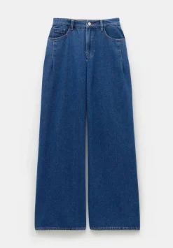 hush Jeans|Nova Pintuck Wide Leg Jeans Mid Authentic