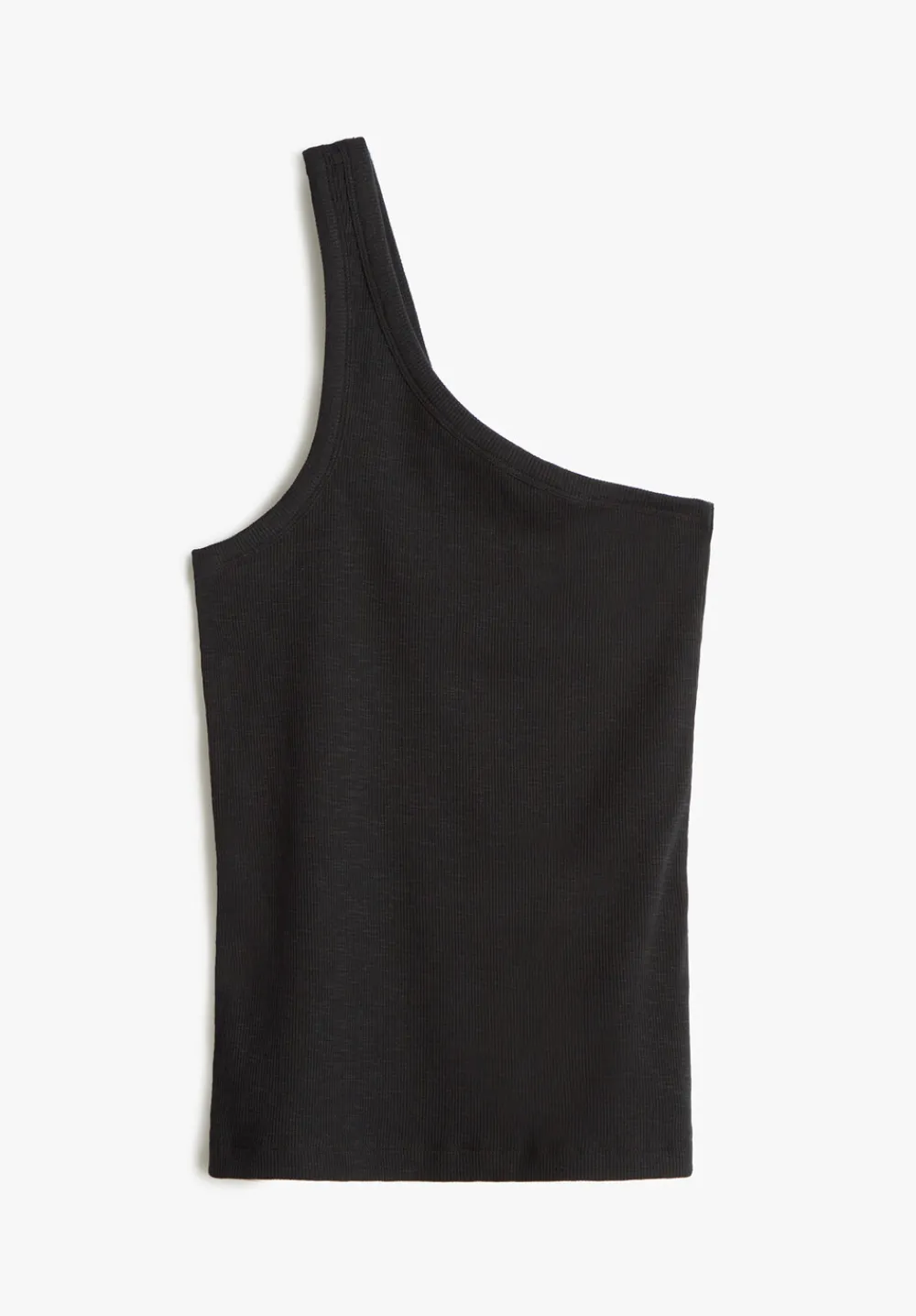 hush Tops & T-Shirts|Nula One Shoulder Vest Black