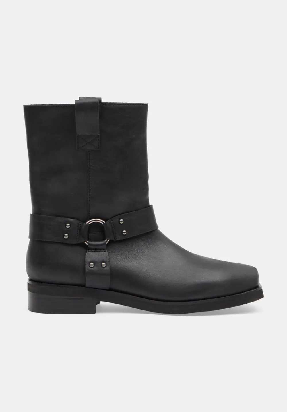 hush Boots|Oakley Leather Biker Boot Black