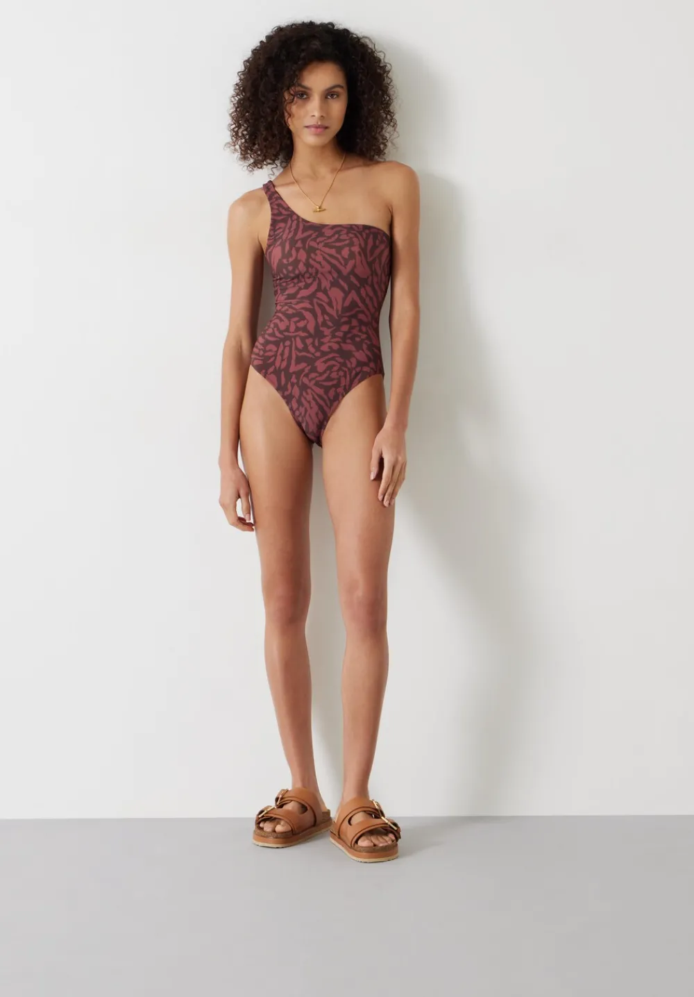hush Swimwear & Beachwear|Oakley One Shoulder Swimsuit Sunbaked Animal