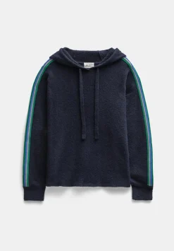 hush Sweatshirts & Hoodies|Jumpers & Cardigans|Olivia Ottoman Stripe Hoodie Navy