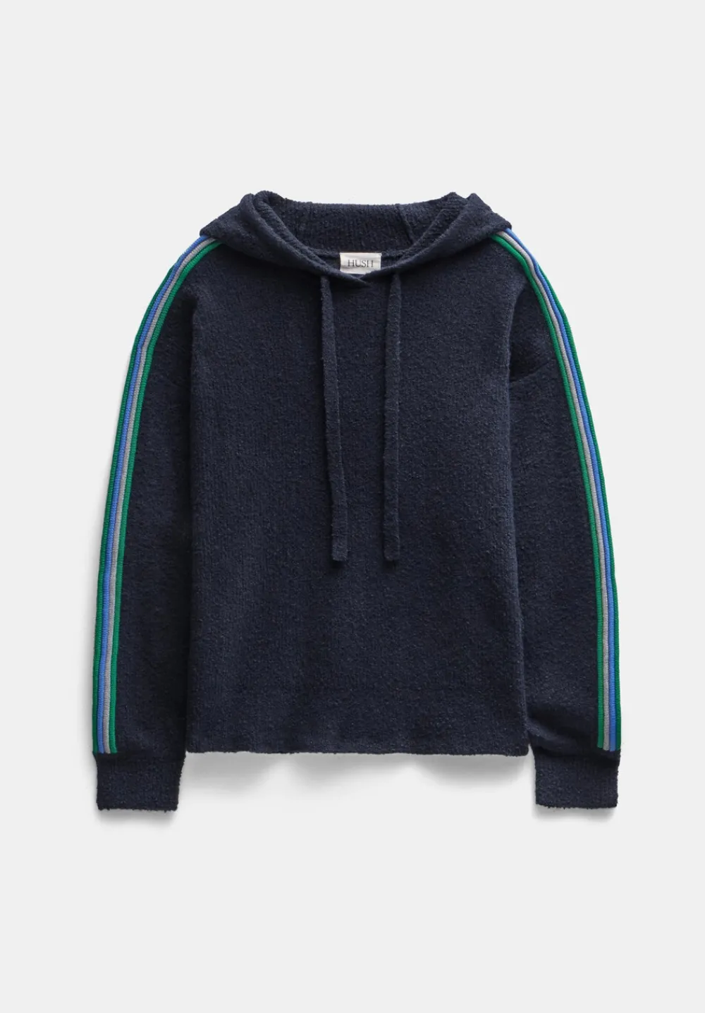hush Sweatshirts & Hoodies|Jumpers & Cardigans|Olivia Ottoman Stripe Hoodie Navy