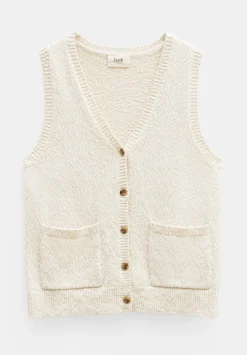 hush Tops & T-Shirts|Jumpers & Cardigans|Ottiline Knitted Waistcoat Soft White