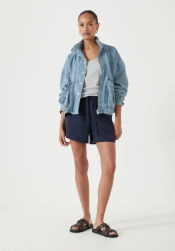 hush Shorts|Paloma Pull On Shorts Dark Navy