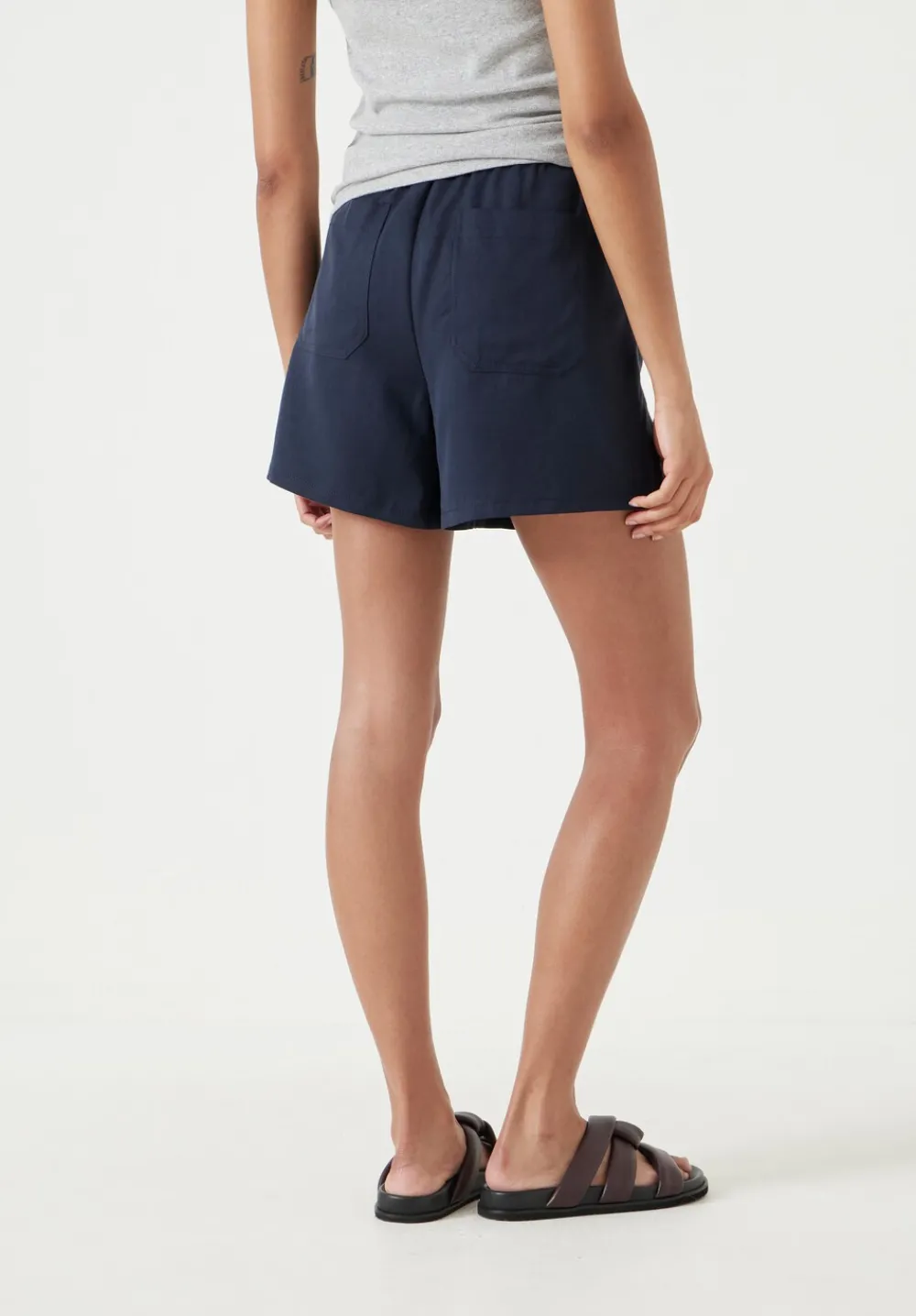 hush Shorts|Paloma Pull On Shorts Dark Navy