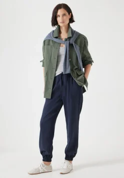 hush Trousers|Paloma Pull On Trousers Dark Navy