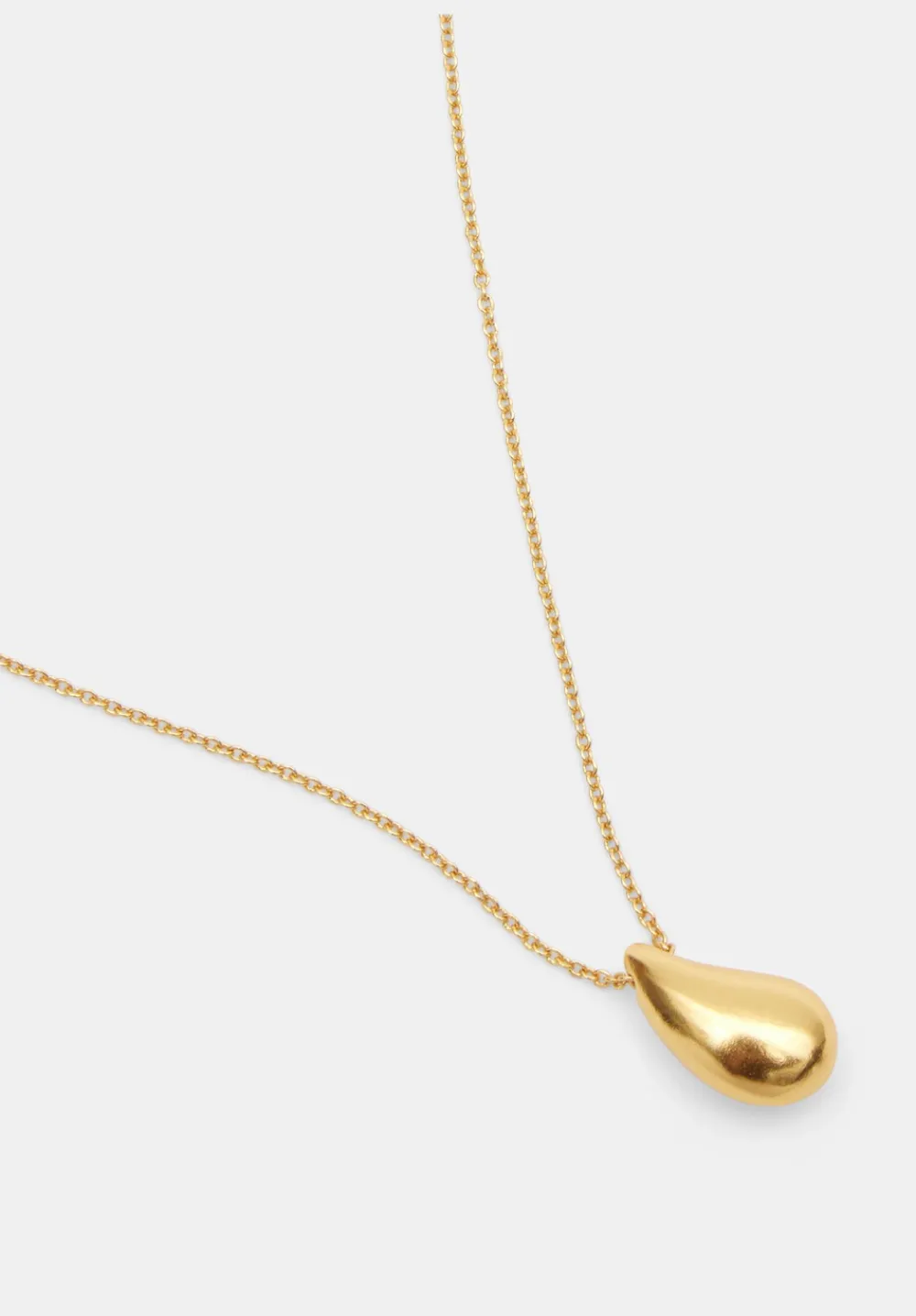 hush Jewellery|Parker Chunky Teardrop Pendant Necklace Gold
