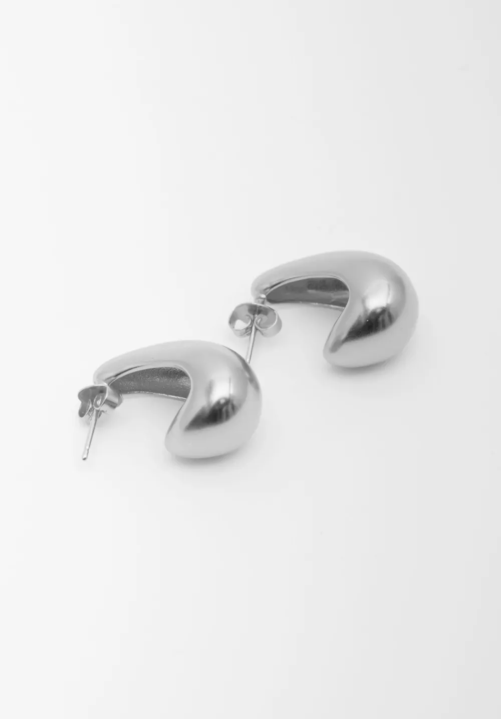 hush Jewellery|Parker Teardrop Hoop Earrings Silver - Jewellery