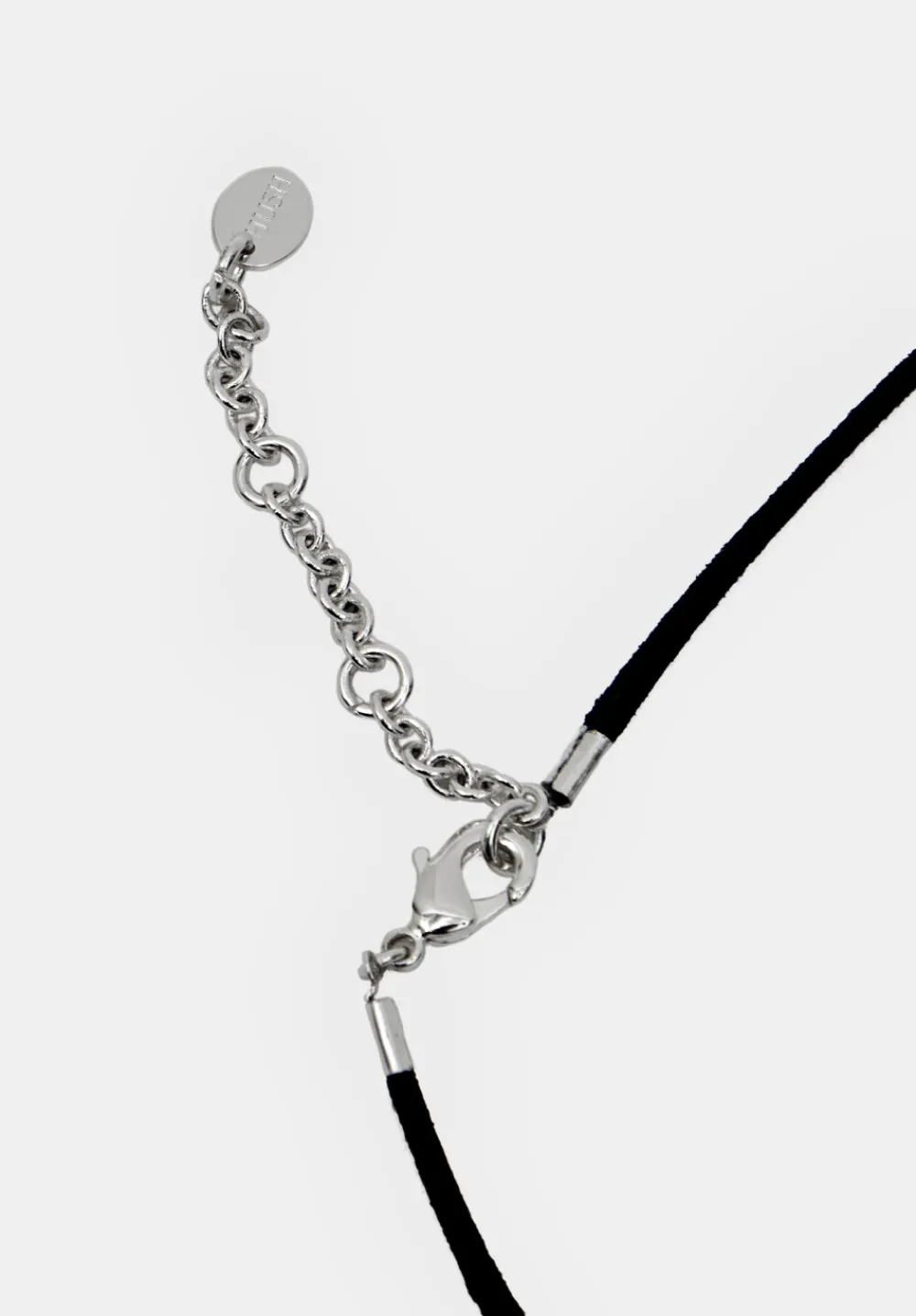 hush Jewellery|Pebble Pendant Cord Necklace Silver