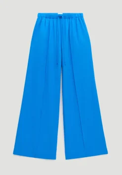 hush Trousers|Petunia Linen Blend Trouser Sapphire Blue