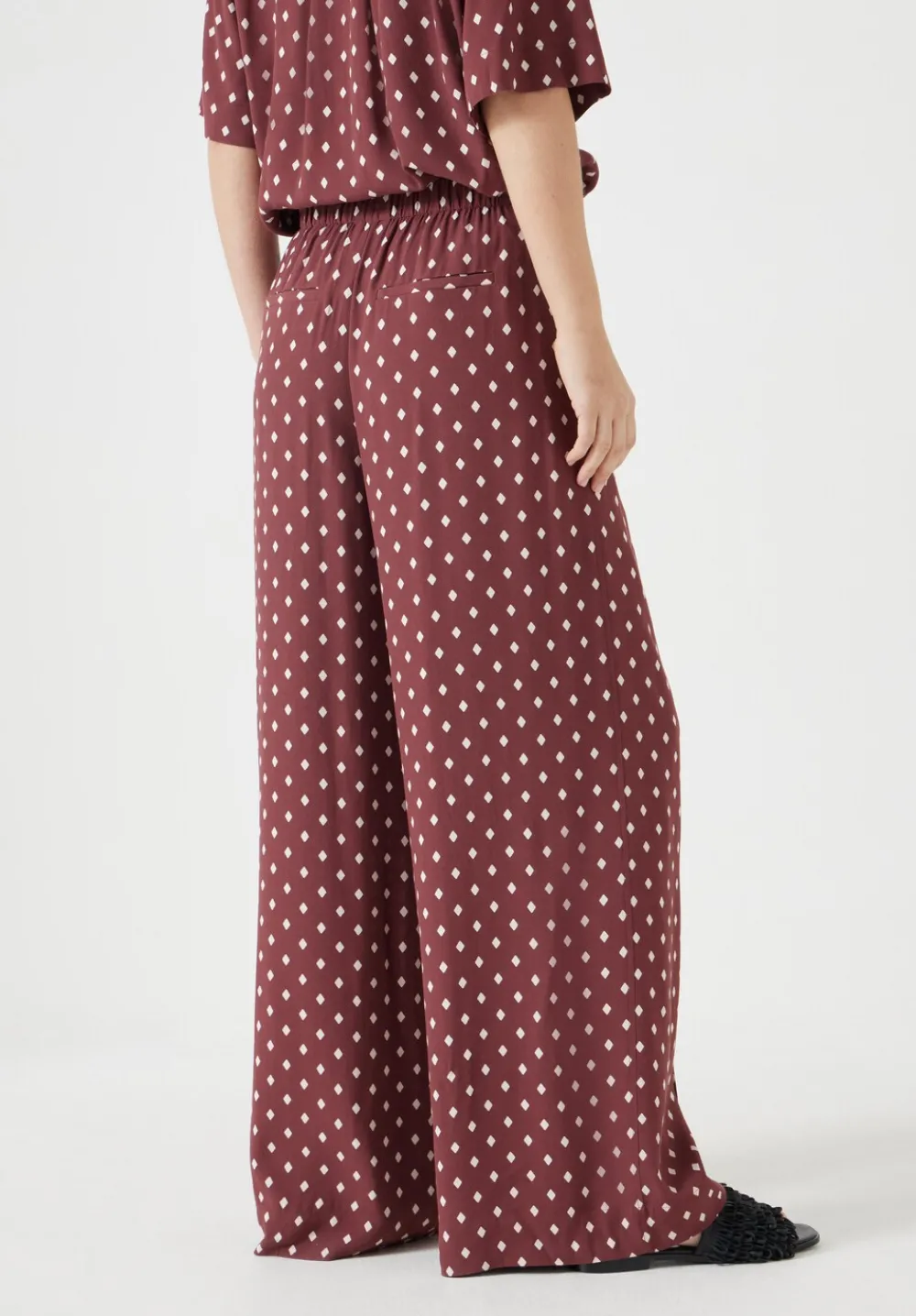 hush Jeans|Trousers|Petunia Printed Trousers Diamond Red