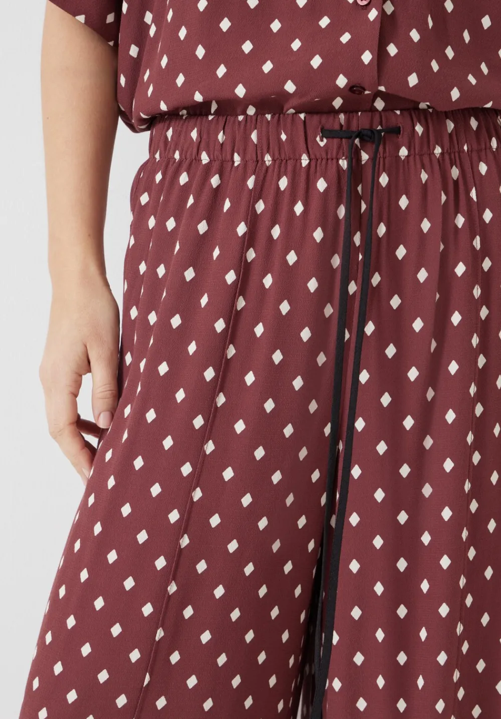 hush Jeans|Trousers|Petunia Printed Trousers Diamond Red