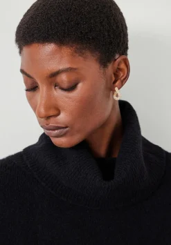 hush Jewellery|Pia Pave Twist Hoop Earrings Gold