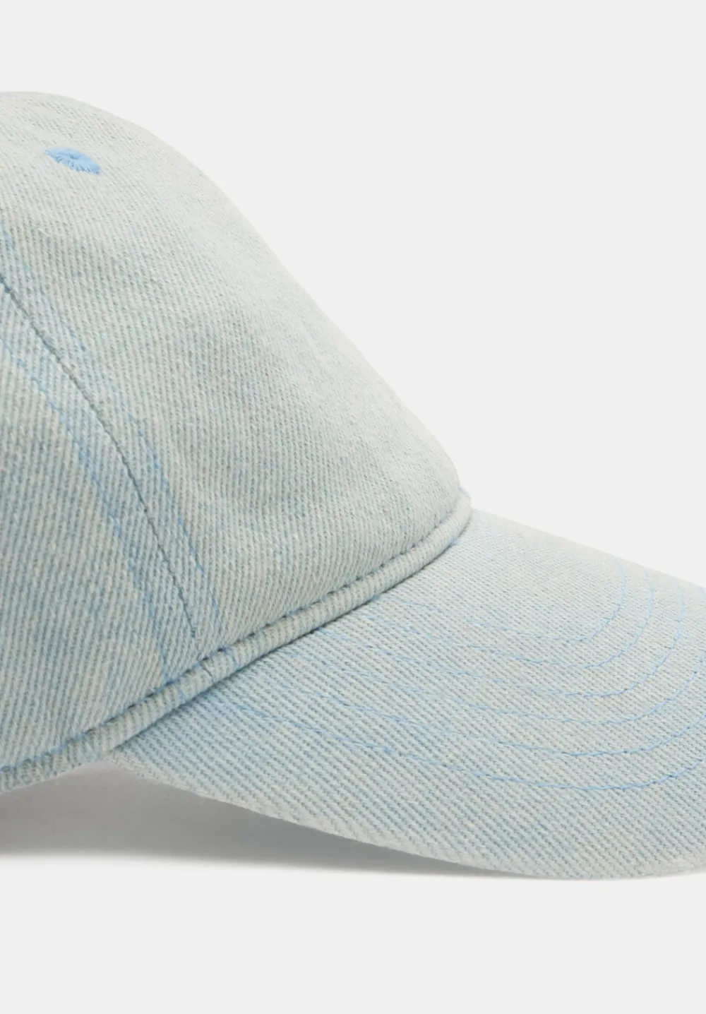 hush Hats|Polly Denim Baseball Cap Faded Denim