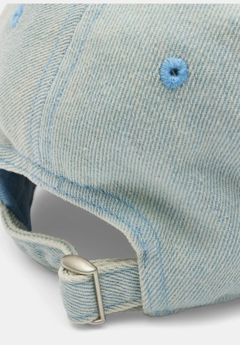 hush Hats|Polly Denim Baseball Cap Faded Denim