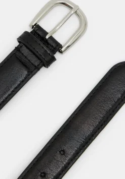 hush Belts|Polly Patent Leather Belt Black