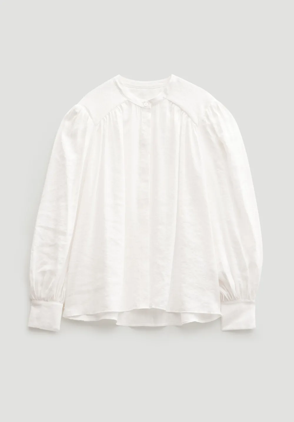 hush Shirts & Blouses|Puff Sleeve Blouse Ecru White