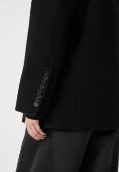 hush Jackets & Coats|Pure Wool Double Faced Blazer Black