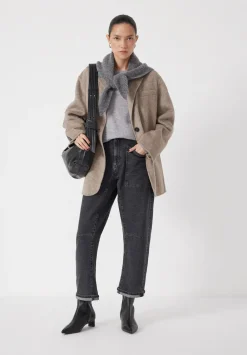 hush Jackets & Coats|Pure Wool Double Faced Blazer OATMEAL MARL