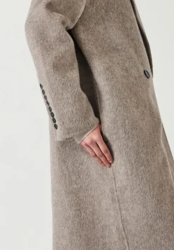 hush Jackets & Coats|Pure Wool Double Faced Oversized Coat OATMEAL MARL