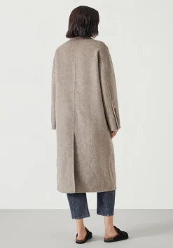 hush Jackets & Coats|Pure Wool Double Faced Oversized Coat OATMEAL MARL