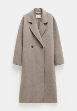 hush Jackets & Coats|Pure Wool Double Faced Oversized Coat OATMEAL MARL
