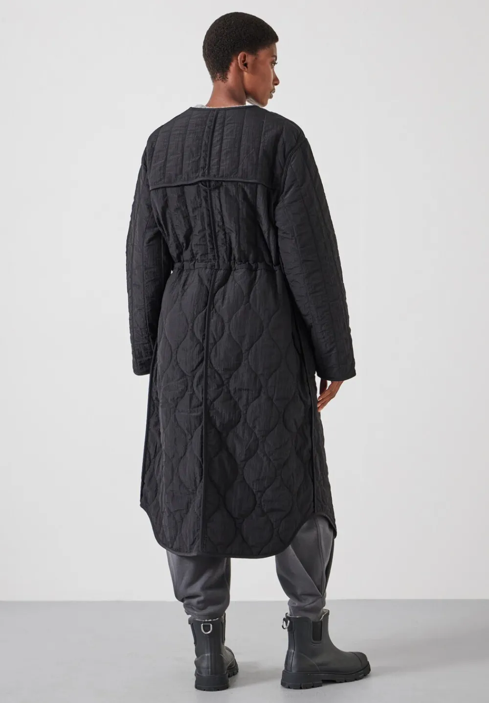 hush Jackets & Coats|Quilted Reversible Jacket Black/Burgundy Red