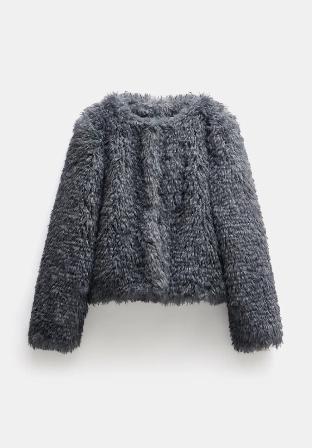 hush Jackets & Coats|Rachel Faux Fur Jacket DARK GREY