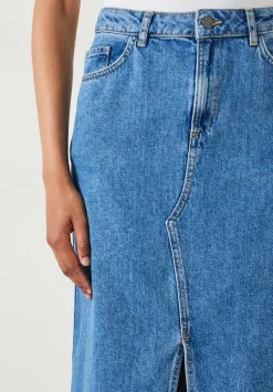 hush Skirts|Rachelle Denim Maxi Skirt Mid Authentic Blue