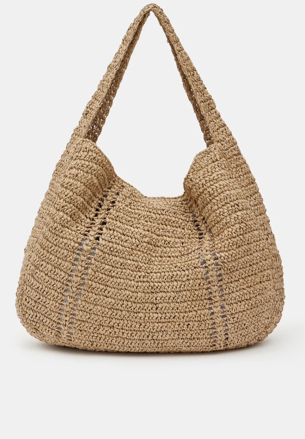 hush Bags|Raffia Oversized Tote Bag Natural